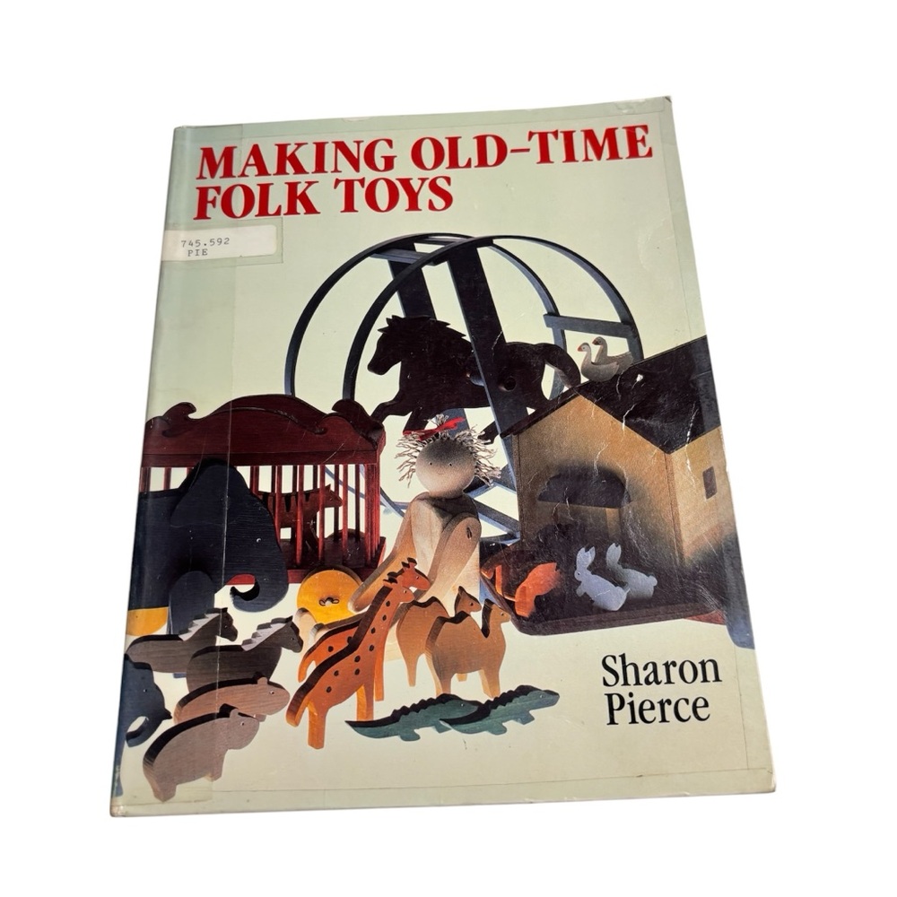 Making old time Folk Toys 1986 old library D.I.Y. Soffit over book